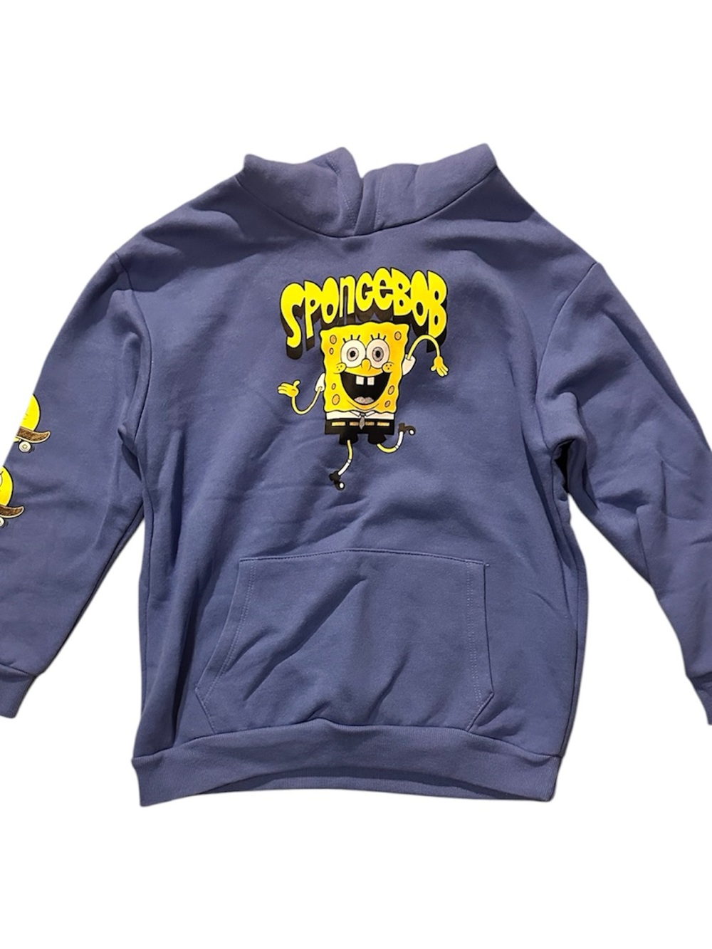 Boy’s Blue Hoodie Sweatshirt with Skate Graphic Sleeve